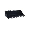 72 inch heavy duty skid steer tooth bucket with bolt on teeth