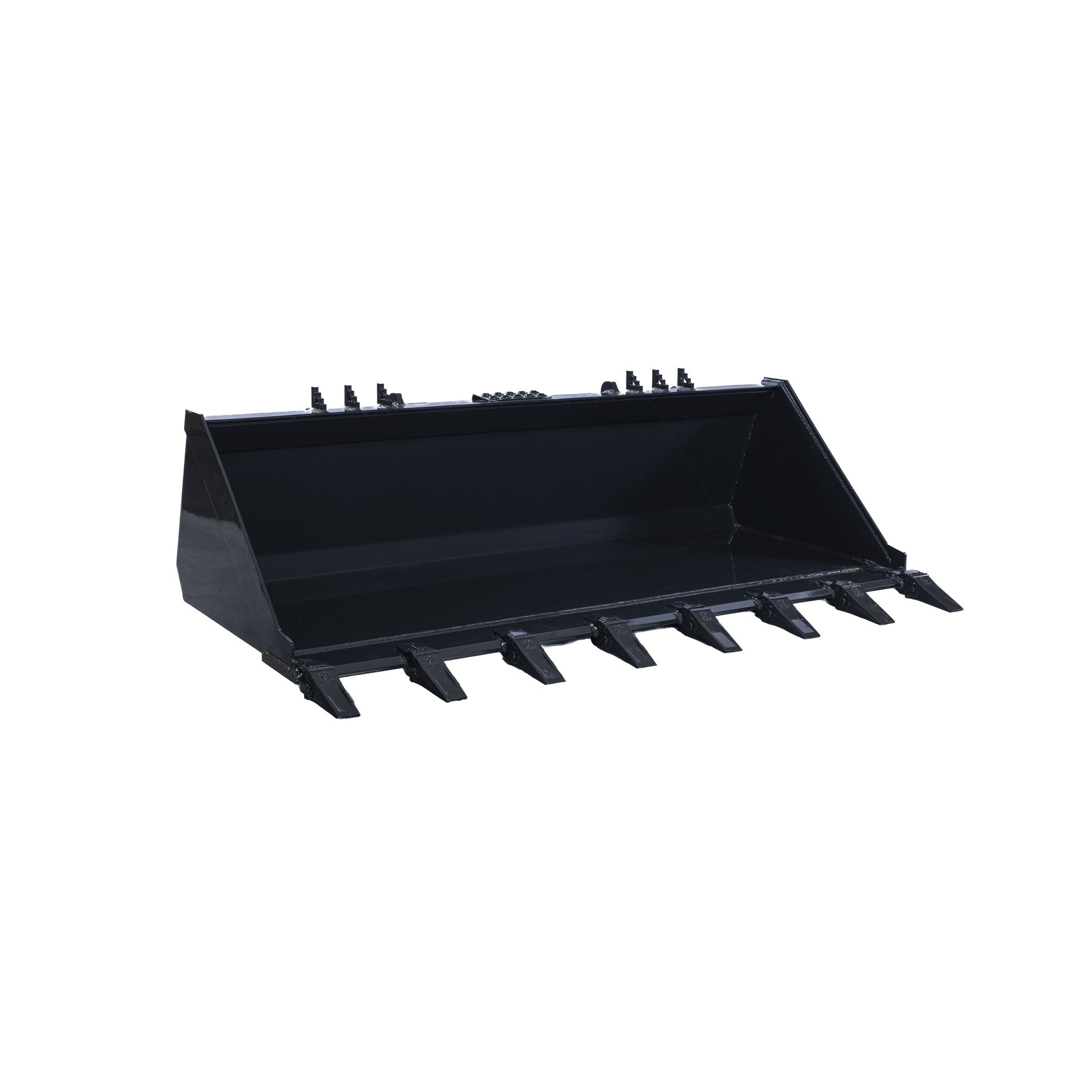 72 inch heavy duty skid steer tooth bucket with bolt on teeth