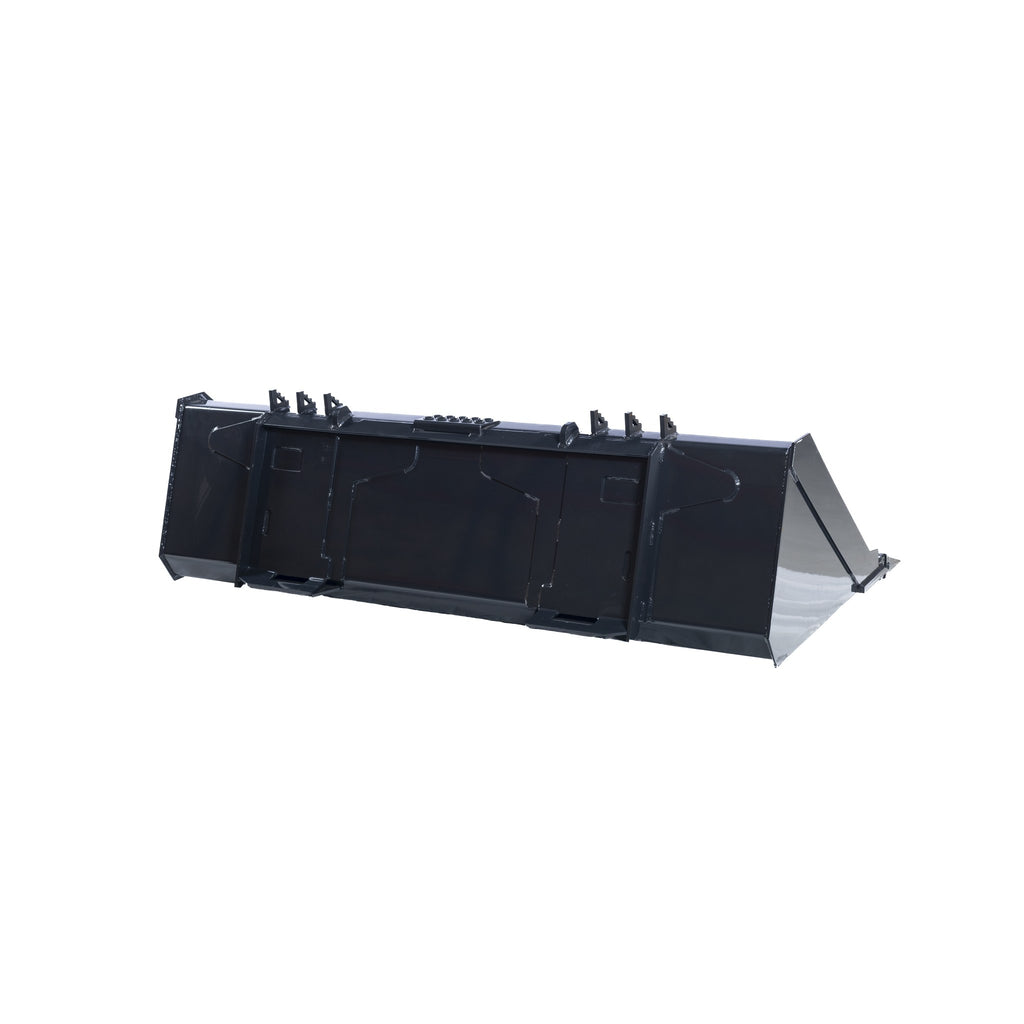 Universal quick attach mount plate on tooth bucket