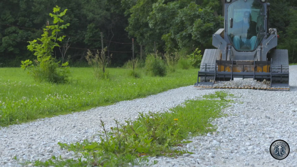 Mammoth 78 inch land planer leaving a smooth finished pass